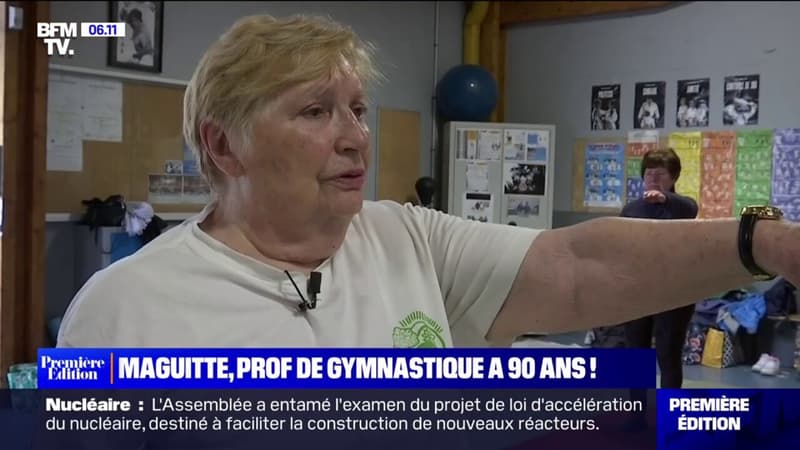 Maguitte, professeure de gymnastique à 90 ans