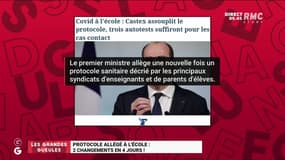 Le monde de Macron : Protocole allégé à l'école, 2 changements en 4 jours ! - 11/01