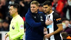 Bruno Guimaraes lors de sa première entrée en jeu avec Newcastle le 8 février 2022