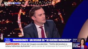 Alexander Makogonov (porte-parole de l’ambassade de Russie en France): "L'envoi de troupes au sol sera la ligne rouge parce que ça peut déclencher la Troisième Guerre mondiale"