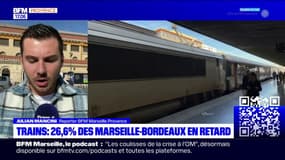 La ligne Intercités entre Marseille et Bordeaux la plus en retard de France