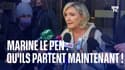Marine Le Pen demande aux membres du RN tentés par Éric Zemmour de partir "maintenant"