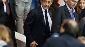 Nicolas Sarkozy au Parc des Princes le 21 septembre.
