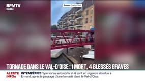 Une tornade dans le Val-d'Oise fait un mort et quatre blessés graves