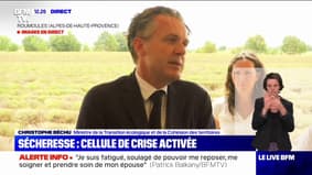 Christophe Béchu, ministre de la Transition écologique: "Plus d'une centaine de communes en France n'ont plus d'eau potable aujourd'hui" 