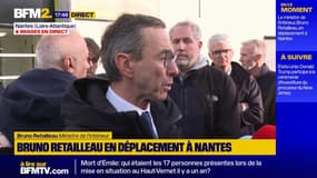 Bruno Retailleau en déplacement à Nantes: "On a démantelé un point de drogue, le point de deal le plus important de la ville"