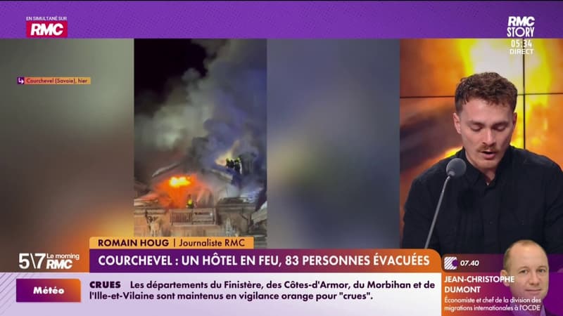 Courchevel : Un hôtel en feu, 83 personnes évacuées