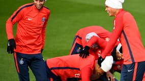 Javier Pastore et Thiago Silva