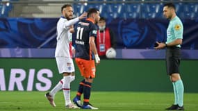 Neymar lors de Montpellier-PSG