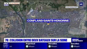 Yvelines: collision entre deux bateaux sur la Seine