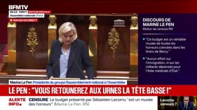 Marine le Pen: "Le Rassemblement national attend le jour de la dissolution avec une impatience croissante"