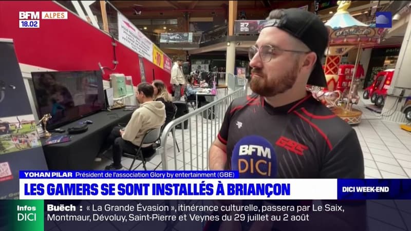 Les gamers se sont installés dans le centre commercial Grand' Boucle à Briançon 
