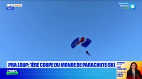Pra Loup: la première coupe du monde de parachute-ski