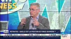 Réforme des retraites: le gouvernement "aura toutes les clefs du système", selon Yves Veyrier (FO)