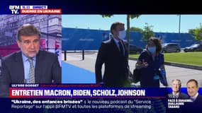 Guerre en Ukraine: Emmanuel Macron, Joe Biden, Olaf Scholz et Boris Johnson doivent s'entretenir cet après-midi