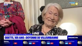 Villeurbanne: la doyenne Odette a célébré ses 105 ans