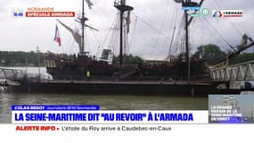 Armada 2023: le navire "l'étoile du Roy" est arrivé à Caudebec-en-Caux