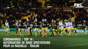 Coronavirus / Top 14 : Autorisation de 8000 spectateurs pour La Rochelle - Toulon