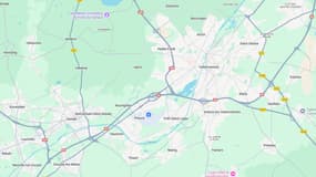 L'aéroport de Valenciennes. Capture d'écran Google Maps.