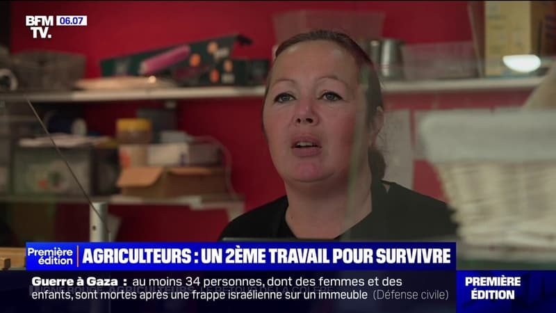 Le matin avec ses bêtes, l'après-midi dans une boulangerie: pour survivre, cette agricultrice cumule deux emplois