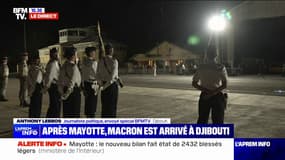 Emmanuel Macron s'entretient avec son homologue à son arrivée à Djibouti 