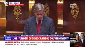 Charles de Courson (Liot): "Madame la Première ministre, retirez votre projet"