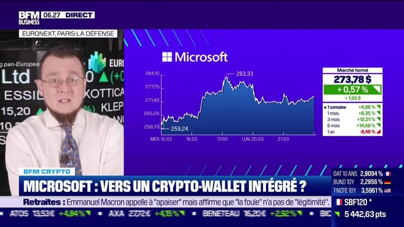 BFM Crypto : Microsoft, vers un crypto-wallet intégré ? - 22/03