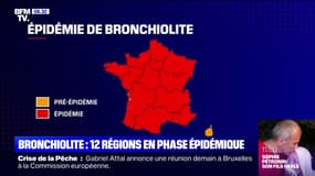 Bronchiolite: 12 des 13 régions de France métropolitaine en situation épidémique