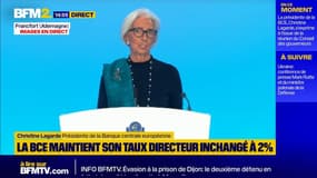 La BCE maintient son principal taux directeur inchangé, à 2%, pour la quatrième fois d'affilée