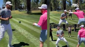 Steph Curry échange des coups avec le boxeur Canelo... sur un terrain de golf