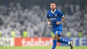 Neymar lors de son grand retour à la compétition avec Al-Hilal lors de la victoire à Al-Ain (4-5), le 21 octobre 2024