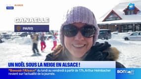 "C'est très agréable": un Noël sous la neige en Alsace