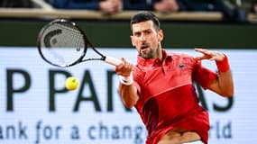 Novak Djokovic au deuxième tour de Roland-Garros, le 30 mai 2024