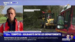 Tempête Domingos dans le Finistère: "On a 3600km de routes, et ce soir on les aura intégralement débloquées", assure Maël de Calan, président du conseil départemental