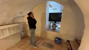 La maison de Céline à Valserres (Hautes-Alpes), touchée par des inondations constantes, le jeudi 7 novembre 2024.