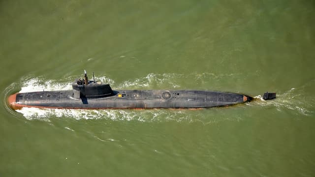 Un sous-marin Scorpène de la marine indienne, ici en mai 2016.