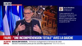 Suspension de la réforme des retraites: Olivier Faure (PS) évoque une "incompréhension totale" avec La France Insoumise