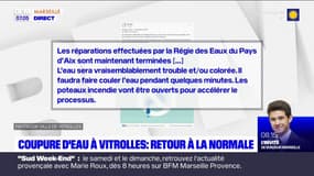 Vitrolles : retour de l'eau courante après la rupture d'une canalisation ce mardi