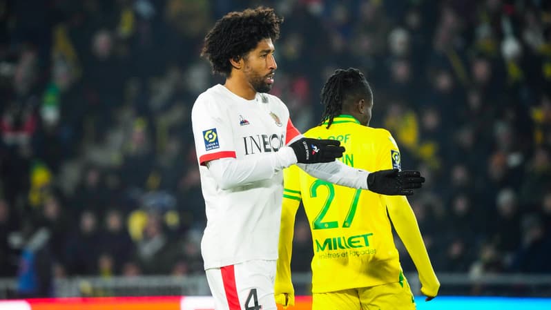 Dante lors du match de Ligue 1 Nantes-Nice, 2 décembre 2023