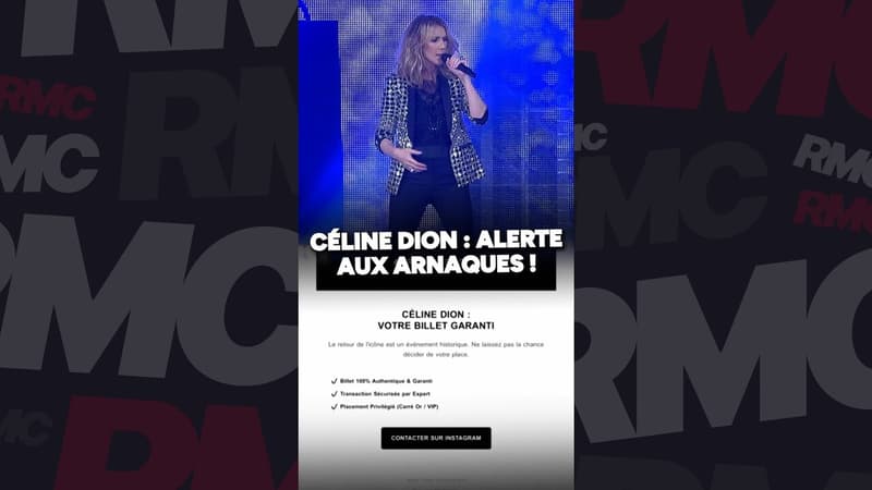 Prévente concert Céline Dion : alerte aux arnaques !