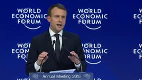 "France is back", "la France est de retour", assure Macron à Davos