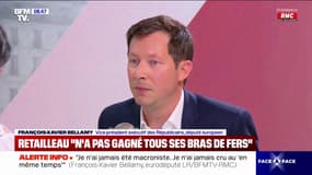 François-Xavier Bellamy (LR): "(Bruno Retailleau) n'a sans doute pas gagné tous ses bras de fer, mais il en mène"