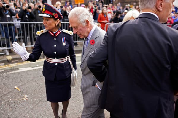 Le roi Charles III lors d'un déplacement à York le 9 novembre 2022