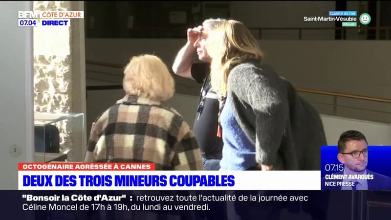 Agression d'une octogénaire à Cannes: deux des trois mineurs reconnus coupables