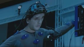 Kit Harington en train de tourner une scène en motion capture pour le jeu vidéo "Call of Duty: Infinite Warfare".