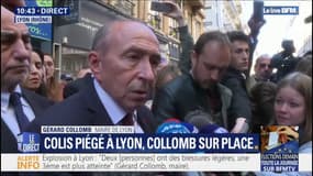 Gérard Collomb sur le colis piégé à Lyon: "on devrait pouvoir trouver un certain nombre de témoignages"
