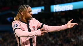 Bradley Barcola face à Rennes 