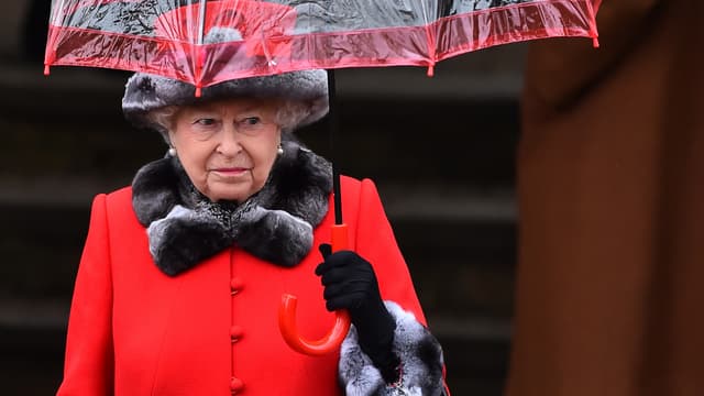 La reine Elizabeth II, le 25 décembre 2015.