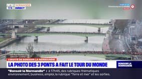 Rouen: la photographie des 3 ponts qui a fait le tour de France