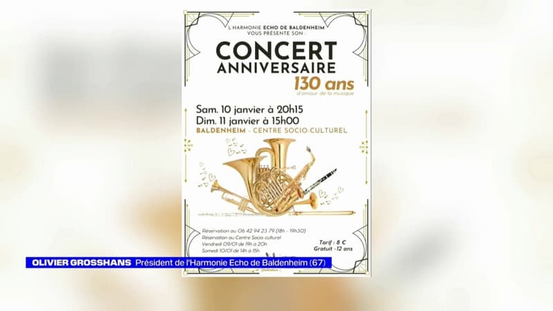 Concerts 130 ans de l'Harmonie Echo à Baldenheim - La météo de Colas du vendredi 9 janvier 2026